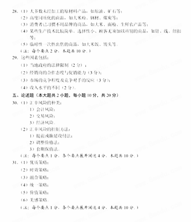 自考00098国际市场营销学 自考00098国际市场营销学