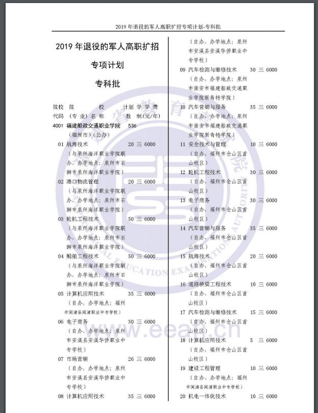 福建省2019年退役的军人高职扩招专项计划.JPG