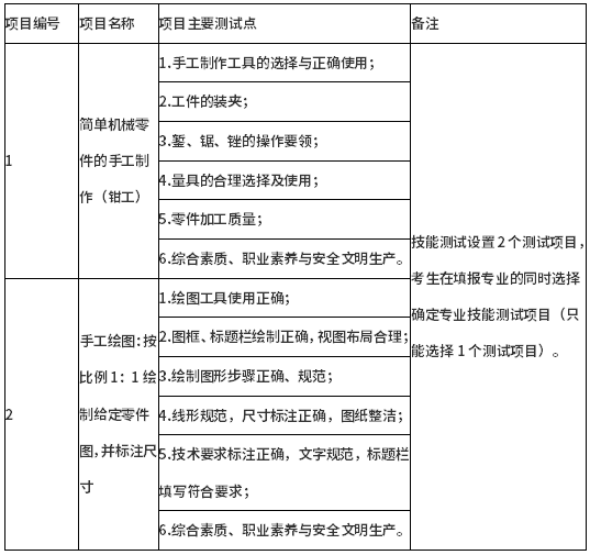 測試項目及主要測試點