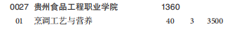 貴州食品工程職業(yè)學(xué)院2020分類考試招生專業(yè)計(jì)劃-中職