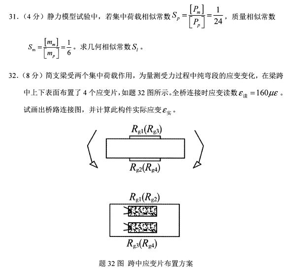 全國2018年4月自考建筑結(jié)構(gòu)試驗(yàn)考試真題