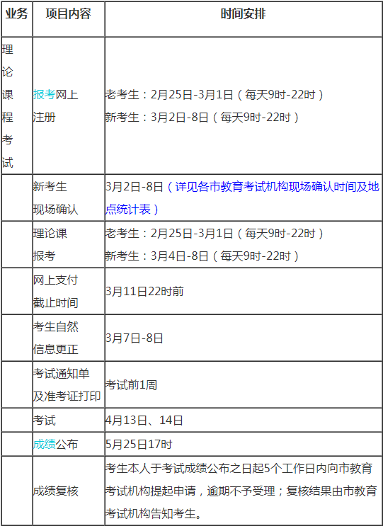 2019年上半年遼寧自學(xué)考試考生辦理業(yè)務(wù)時間安排表1.png