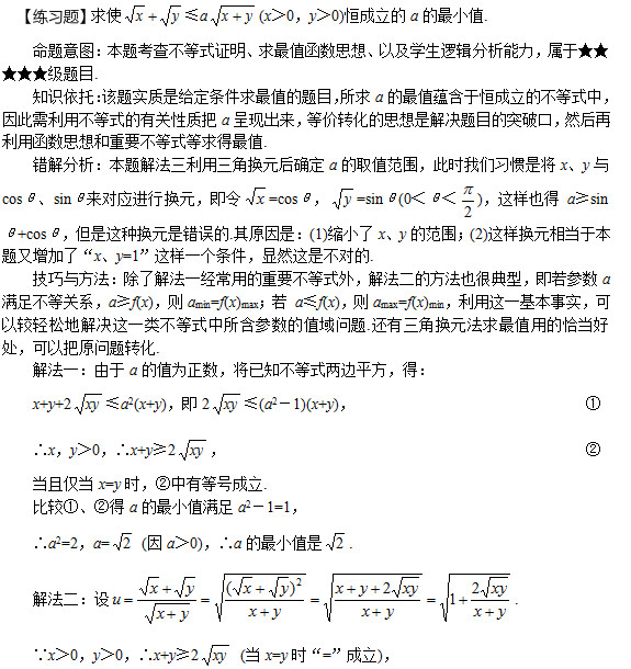 2019年成考高起点“数学”不等式证明策略模拟练习及答案.jpg