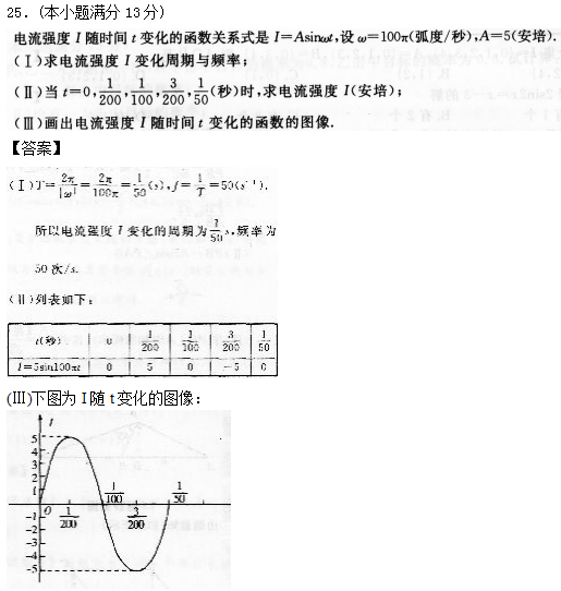 2019年成考高起点数学（理）模拟试题及答案四.png