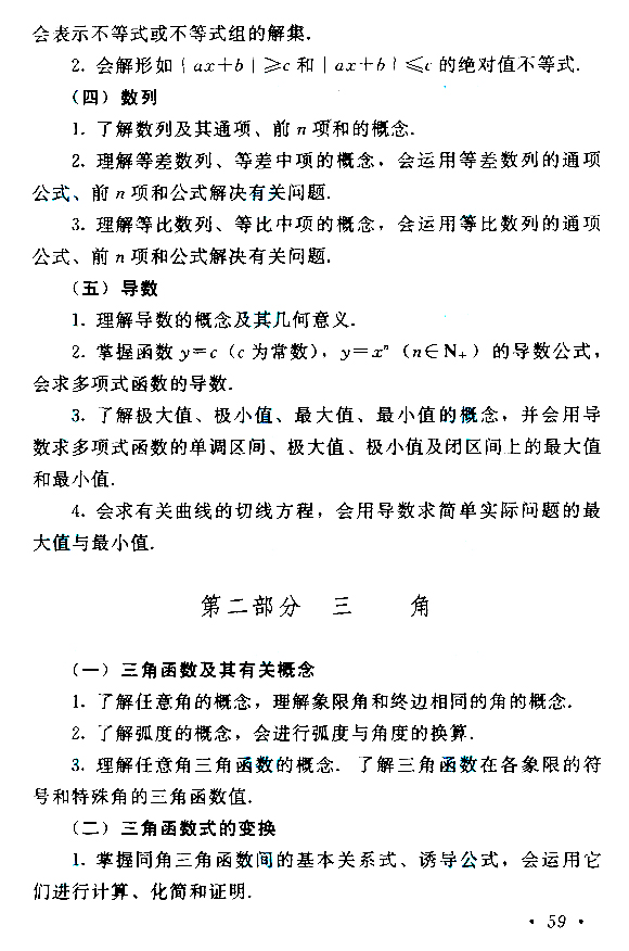 2019年成人高考高起点《数学》考试大纲.png